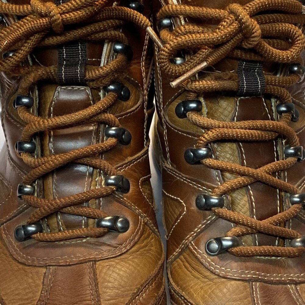 Rockport Mens Size 12 Boots Brown Leather Waterproof Hydro Shield Ankle EU 46.5 - Picture 10 of 12